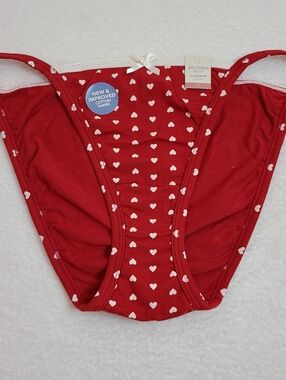 Y2K Retro ARIZONA Graphic Cotton Hi-leg String Bikini Panty Size Lg